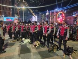 ‎*Baharkam Polri Kerahkan K-9 Jaga Keamanan Perayaan Tahun Baru di HI*