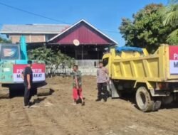 Bantuan Alat Berat Kapolri Dukung Pembersihan Lumpur Pasca Banjir di Pidie