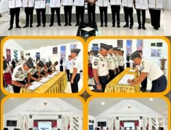 Lapas Kelas IIA Banda Aceh Ikuti Apel Pegawai Awal Tahun Kementerian Imigrasi dan Pemasyarakatan Secara Virtual dan Pelaksanaan Penandatanganan Perjanjian Kinerja Tahun 2026.