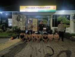 Polsek Pabuaran Amankan 7 Anggota Geng Motor.
