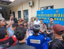 *Polsek Sunggal Tembak Curanmor Yang Telah Beraksi di 23 TKP*