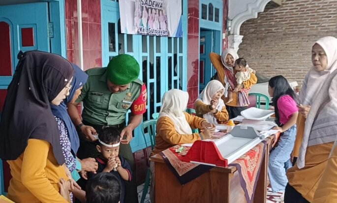 Sinergi Babinsa Dan Nakes, Ujung Tombak Percepatan Penurunan Stunting Di Sutojayan