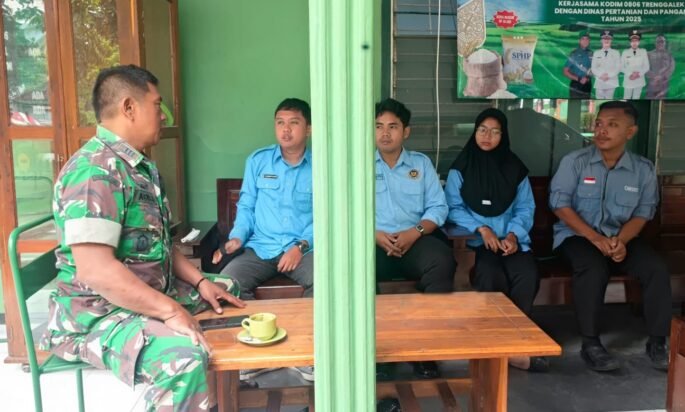 ‎Danramil 0806-11/Panggul Awasi Pelaksanaan Program Makan Bergizi Gratis di Trenggalek