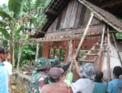 Mbah Sutrisno Senang Rumahnya Di Bongkar Satgas TMMD Kodim 0808/Blitar
