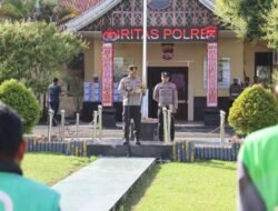 Operasi Keselamatan Singgalang 2026, Polres Pasaman Barat Gelar Apel Bersama Ojek Online