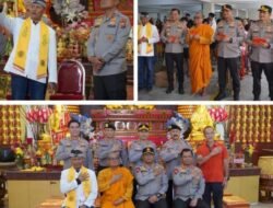 Kapolrestabes Surabaya Dampingi Kapolda Jatim Tinjau Perayaan Imlek di Vihara, Pastikan Aman dan Kondusif