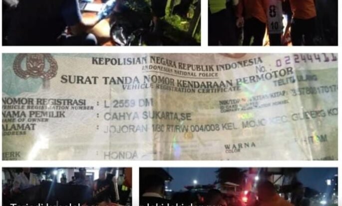 Laki-Laki Asal jalan  Jojoran Surabaya Tertabrak Kereta Api dan Meninggal Dunia di TKP