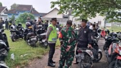 Pengamanan Pemberangkatan Warga PSHW Sutojayan Berjalan Aman Menuju Halal Bihalal Di Pemkab Blitar