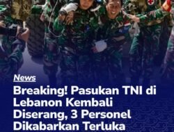 Jatuh korban lagi, dari penyerangan kedua kalinya oleh Israel kepada pasukan TNI RI di LIBANON ?!