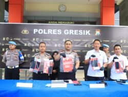 Polres Gresik Bongkar Jaringan Narkoba Lintas Madura – Pulau Bawean, 6 Tersangka Diamankan