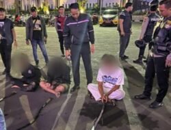 Satsamapta Polrestabes Surabaya Menggagalkan Tawuran Gangster 8 Pelaku Diamankan