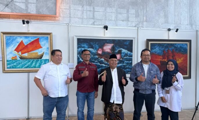 Laut Perjuangan, Tema Pameran Lukisan Prof Bambang Tjayadi ( Mas Mbenk ) Bercerita Maritim Nusantara.