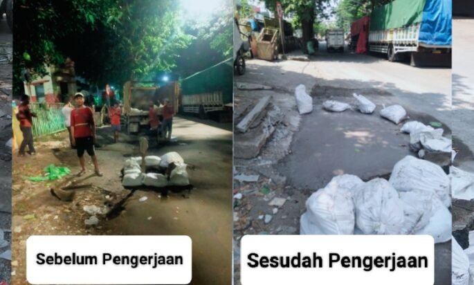 Pemkot Surabaya Terbukti Smart City, Respon Cepat Jalan berlubang Semut Kali