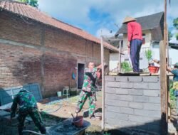Bangun Sanitasi Babinsa Kerjen Bersama Warga, Wujud Nyata Pencegahan Penyakit