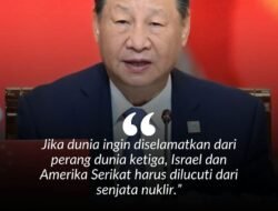 Jika Dunia ingin diselamatkan dari perang Dunia ke Tiga ,Israel dan Amerika Serikat harus dilucuti dari Senjata Nuklir.