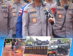 Satbrimob Polda Aceh Tampilkan Kesiapsiagaan dalam Sispamkota di Mapolda Aceh