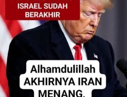 Trump Resmi Umumkan Permusuhan AS–Iran Berakhir