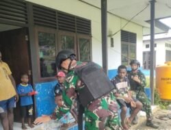TNI Hadir Memberikan Rasa Aman Terhadap Saudara Diujung Timur Indonesia