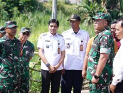 Danrem 081/DSJ Di Dampingi Dandim 0808/Blitar, Tinjau Lokasi Jembatan Garuda Perintis Yang Akan Dibangun