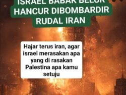 Israel Babak Belur Hancur di Bombardir Rudal Iran