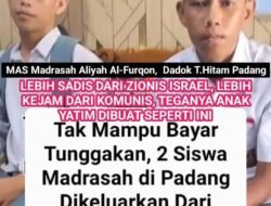 Ya Allah….Tak Mampu Bayar Tunggakan, 2 Siswa Madrasah di Padang Dikeluarkan Dari Sekolah