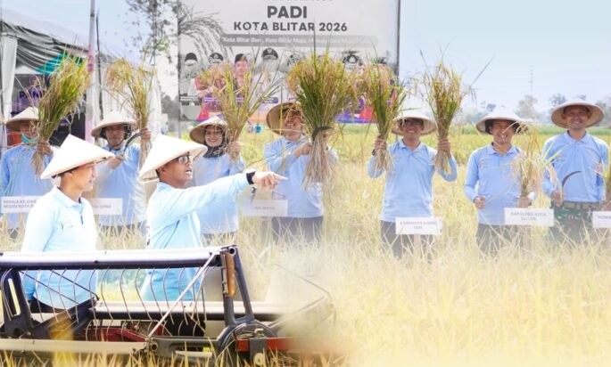 Sinergi Muspida Kota Blitar dalam Panen Raya, Wujudkan Kemandirian Pangan Daerah
