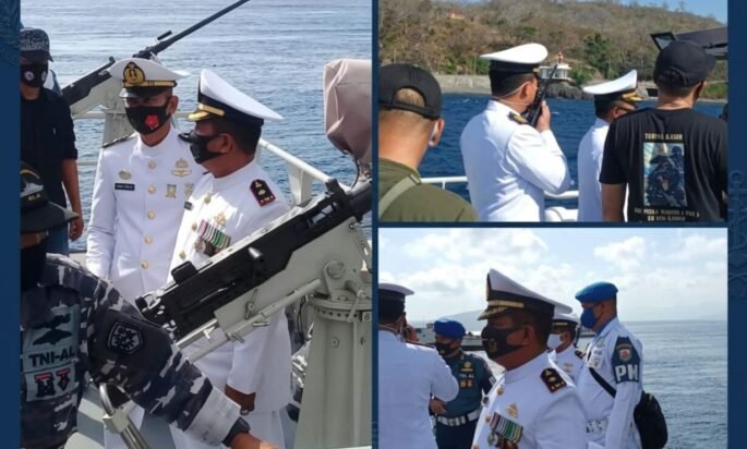 Penghormatan Terakhir Sang Marinir Sejati: Abu Pelda KKO Evert Julius Ven Kandou Dilarung di Laut Watudodol