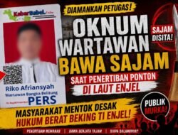 Diduga Oknum Wartawan Jadi Backing Tambang Enjel dan Bawa Sajam, Masyarakat Mentok Minta Diproses Tegas