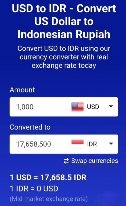 Simulasi harga barang dengan kurs Rp 17.663 hari Rabu ,19 mei 2026.