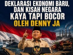 PIDATO PRABOWO, DEKLARASI EKONOMI BARU, DAN KISAH NEGARA KAYA TAPI BOCOR
