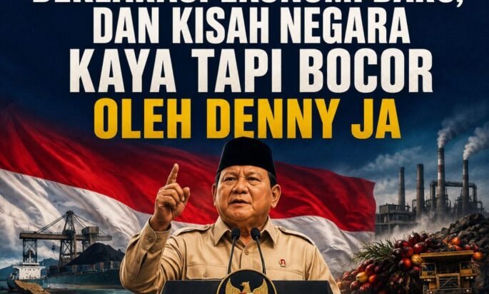 PIDATO PRABOWO, DEKLARASI EKONOMI BARU, DAN KISAH NEGARA KAYA TAPI BOCOR