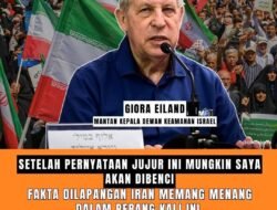Pernyataan mengejutkan datang dari Mayor Jenderal (Purn.) Giora Eiland, mantan Kepala Dewan Keamanan Nasional (NSC) Israel.