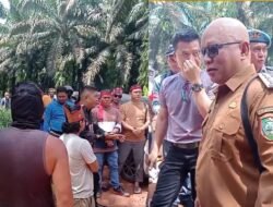 Tuntut Kepatuhan Putusan Pengadilan, Massa KMHA Dayak Minta Satpam PT Tapian Nadenggan Kosongkan Lahan Sengketa