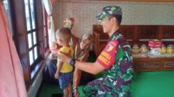 Cegah Stunting, Babinsa Tawangrejo Bersama Nakes Cek Kesehatan Balita Di Dusun Bendolowo