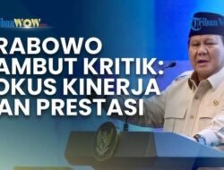 Presiden Prabowo: Saya Sambut Kritik dengan Seksama, Kami Jawab dengan Hasil Nyata Bukan Retorika