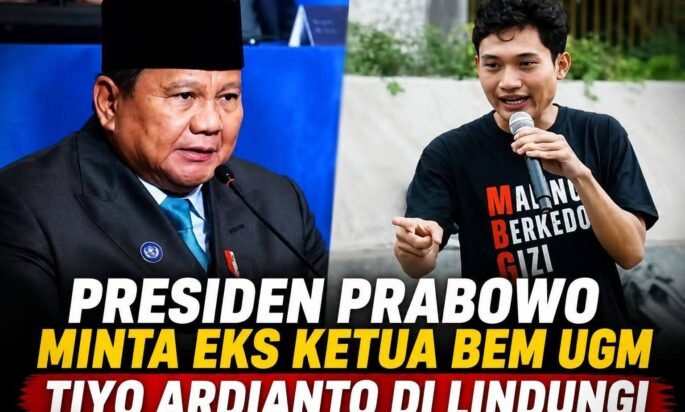 Presiden Prabowo Minta Eks Ketua BEM UGM Tiyo Ardianto Dilindungi