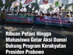 Sekitar 7.000 massa yang terdiri dari petani, pedagang, mahasiswa, nelayan, pelaku UMKM, buruh, dan pemuda menggelar aksi damai di kawasan Patung Kuda dan Silang Monas