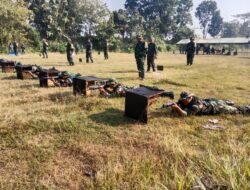 Personel Jajaran Kodim 0808/Blitar Gelar Latihan Menembak Senjata Ringan Semester I