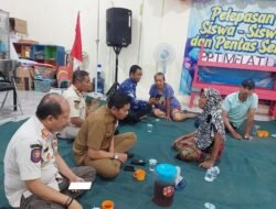 Satpol PP Kota Surabaya Didampingi Lurah Bongkaran Sosialisasi Penertiban Bangli di Sepanjang Semut Kali