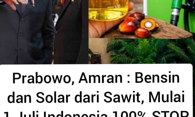 Prabowo dan Amran Menghentikan Impor Solar dan Bensin Sepenuhnya