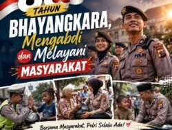 PNIB: Selamat Hari Bhayangkara Ke 80th, Polri Totalitas Merah Putih Melayani, Mengayomi dan Melindungi Seluruh Rakyat Indonesia