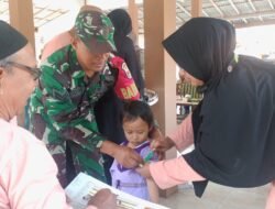 Dukung Kesehatan Masyarakat, Serka Anton Ady Dampingi Pelaksanaan Posyandu ILP Kelurahan Sananwetan