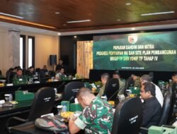 Paparan Progres Penyiapan MA dan Site Plan Pembangunan Brigif TP dan Yonif TP Tahap IV Dipimpin Pangdam V/Brawijaya.