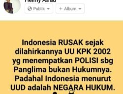 RUU KPK Tahun 2002 telah disusun oleh Prof. Romli Atmasasmita dengan baik, benar dan indah.
