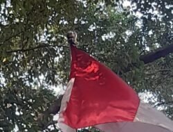 Jelang HUT ke-81 RI, Bendera Merah Putih Lusuh dan Robek Masih Berkibar di Halaman Gudang PLN