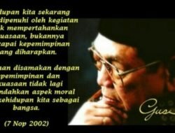 Kehidupan Kita Sekarang hanya di penuhi oleh Kegiatan untuk Mempertahankan Kekuasaan ,bukannya Mencapai Kepemimpinan yang diharapkan .