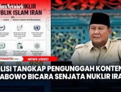 2 Orang Jadi Tersangka Usai Unggah Konten soal Prabowo dan Nuklir Iran