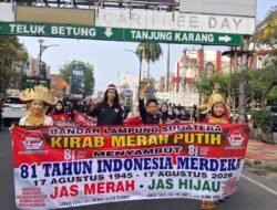 Sambut 81Th HUT RI, PNIB Kirab Merah Putih Bandar Lampung, Jaga Persatuan dengan JasMerah JasHijau, Saatnya Indonesia Merdeka dari Korupsi, Terorisme Radikalisme Khilafah Anarkisme Premanisme dan Intoleransi