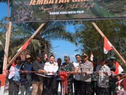 Danrem 132/Tadulako Resmikan Jembatan Garuda di Desa Bahagia, Perkuat Akses dan Konektivitas Warga Sigi