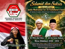 PNIB Ucapkan Selamat untuk Rois Aam dan Ketum PBNU Terpilih : Kembalikan Tradisi Islam Nusantara Yang Toleran dan Membumi